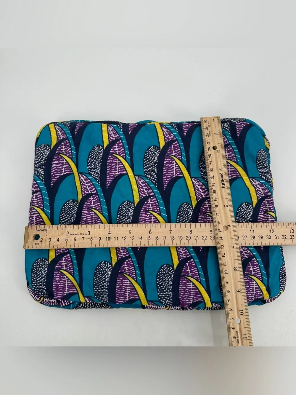 Della Laptop Case Padded Sleeve Everglades Print Zippered Cloth Fits Macbook 13